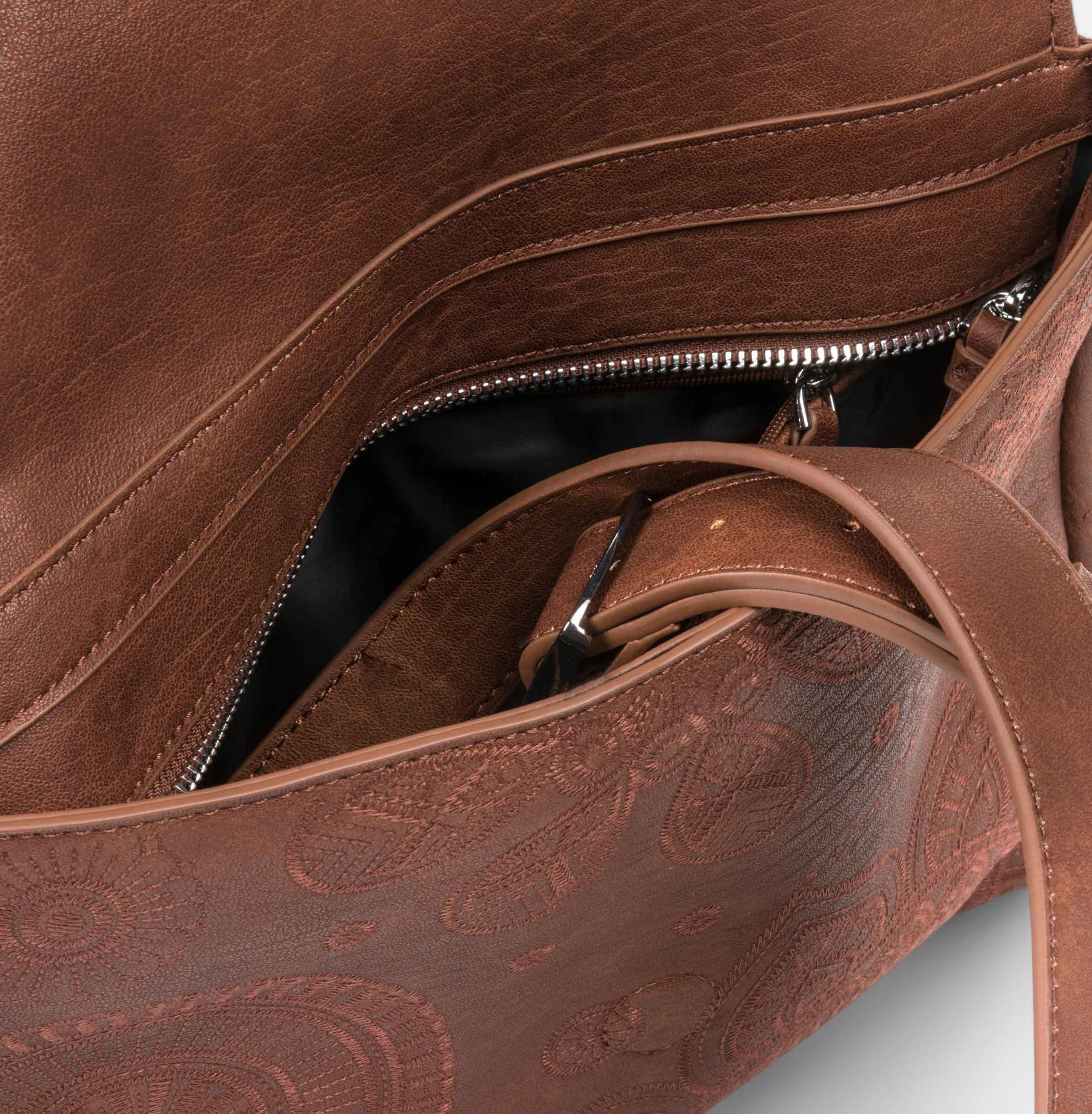 Sac bandoulière cognac
