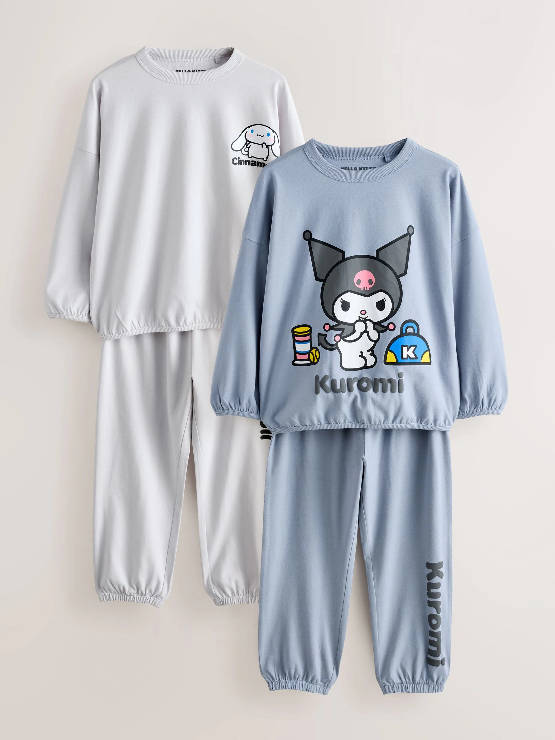 Antraciet - Hello Kitty and Friends Jogger Pyjamas 2 Pack (3-16yrs)