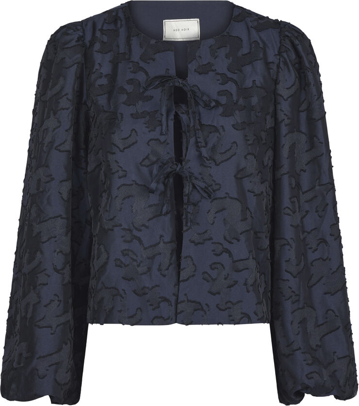 Neo Noir Daliska Artwork Blouse Navy