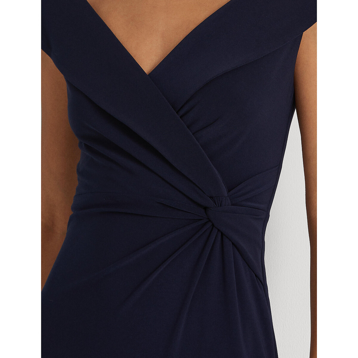 LAUREN RALPH LAUREN<br>Vestido longo com fendas laterais