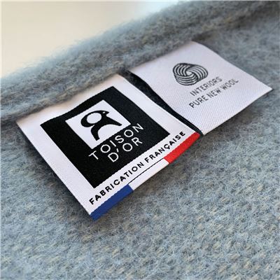 Couverture pure laine WOOLMARK - TOISON D’OR - Lavable en machine