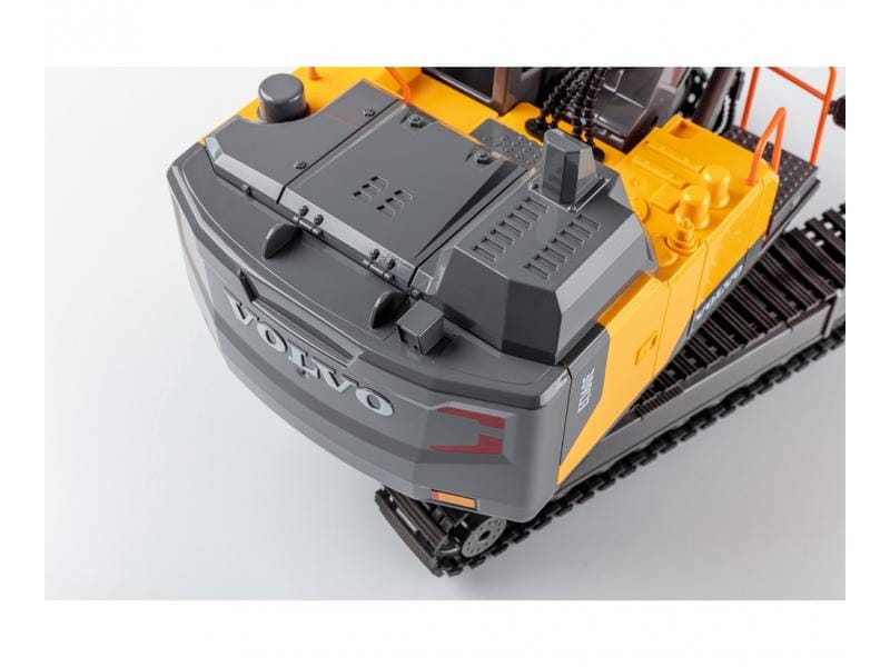 Carson Bagger Volvo 1:16, RTR Voll Funktionsfähiger Volvo Kettenbagger mit 2.4 GHz Fernsteuerung
