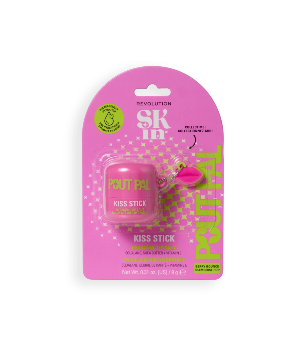 Revolution Skin - Bálsamo Labial Pout Pal Kiss Stick - Berry