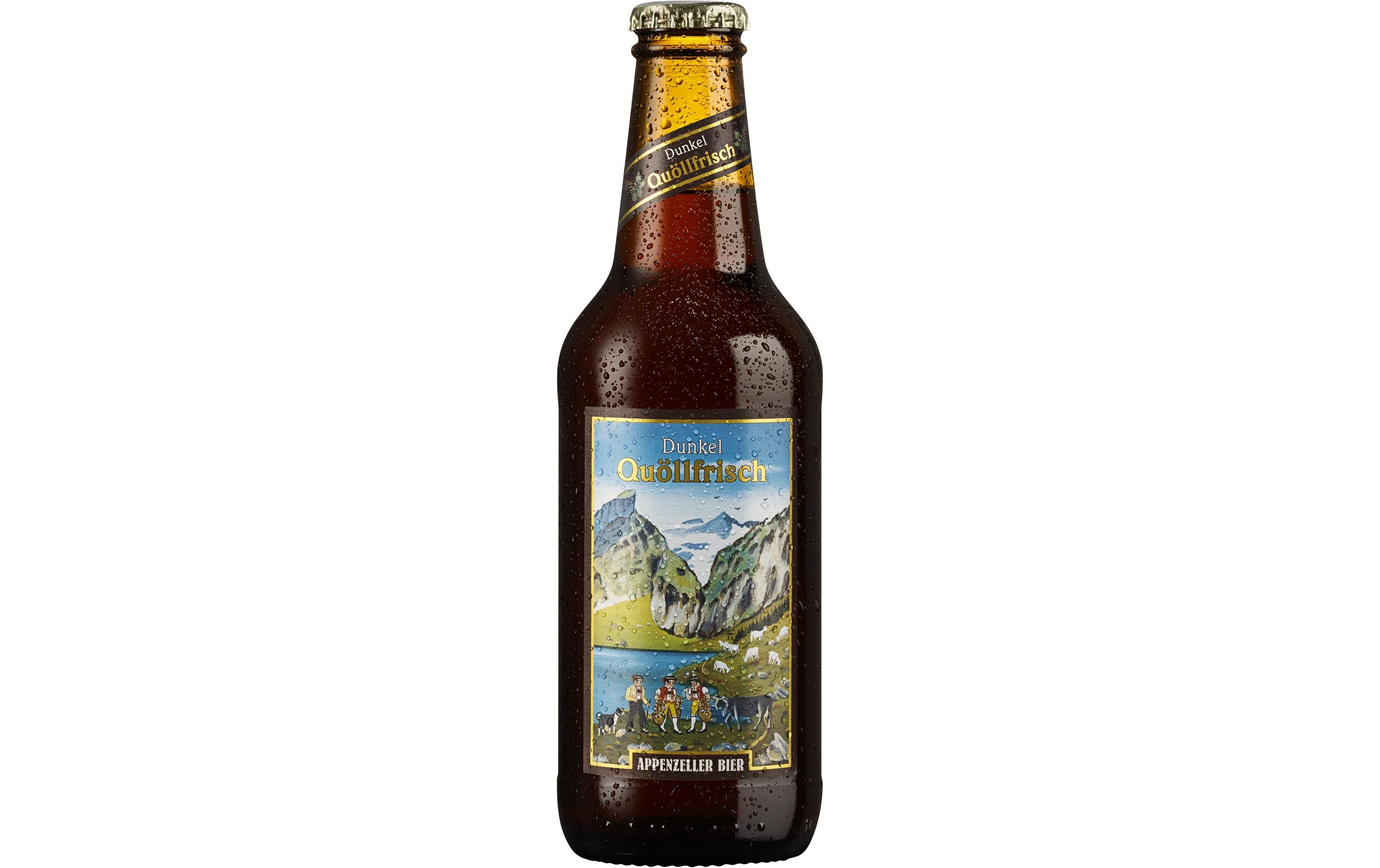 Bier Quöllfrisch dunkel 6 x 0.33 lMalzaromatisches Bier mit feinen Röstaromen