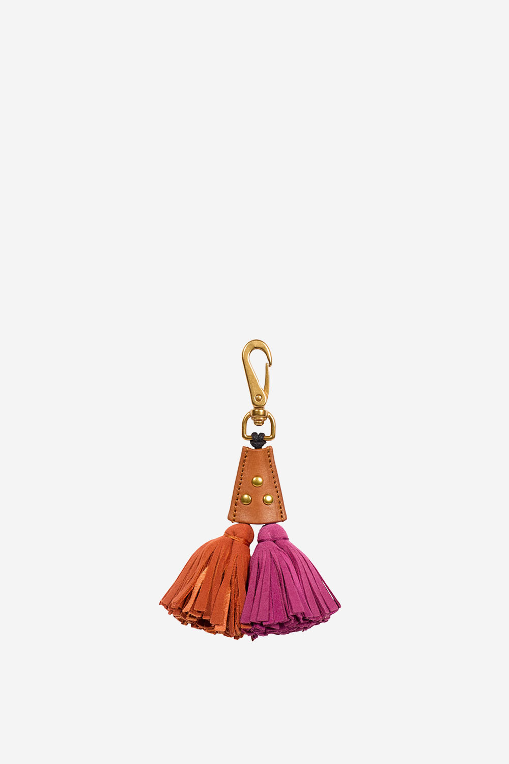 Suede pompon twin