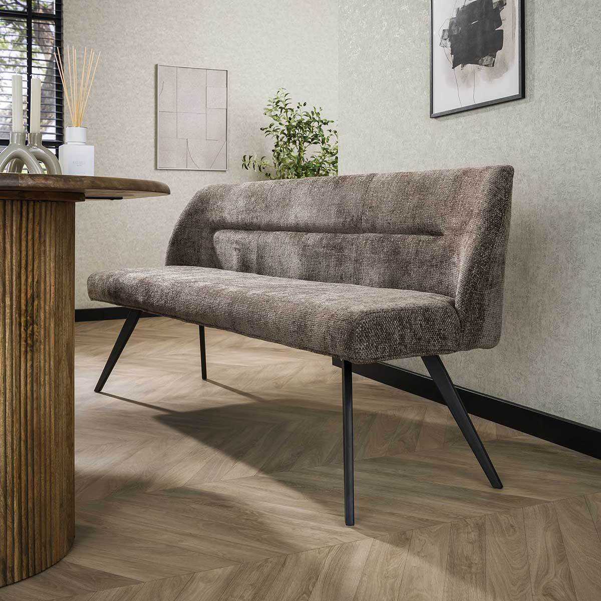 Eetkamerbank Dune Gemêleerd Taupe