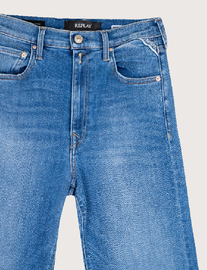 REPLAY JEAN FEMME BLEU TAILLE HAUTE REYNE 623