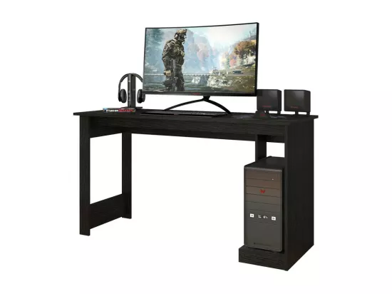 Bureau Gamer Noir Support UC L 136 H 75 P 54 cm
