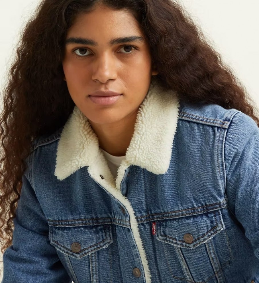 Jaqueta Levi's Sherpa Trucker, Azul