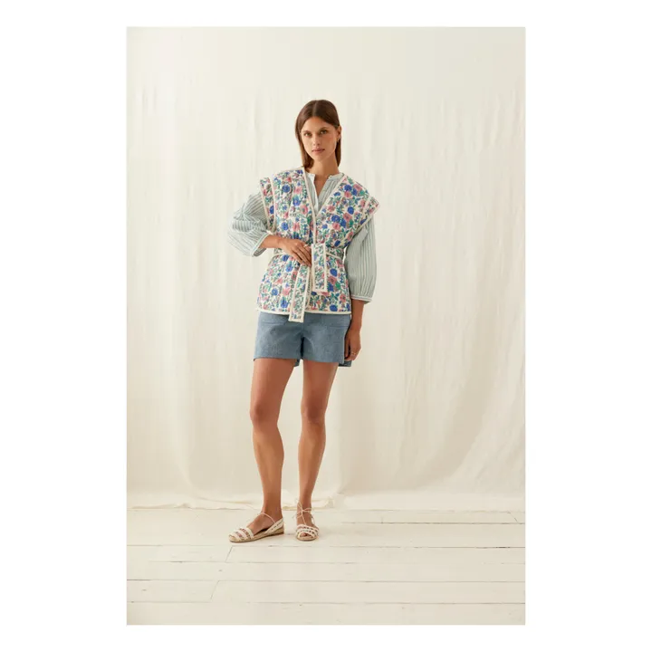 Louise Misha Veste Sans Manches Matelassée Andre - Collection Femme | Bleu