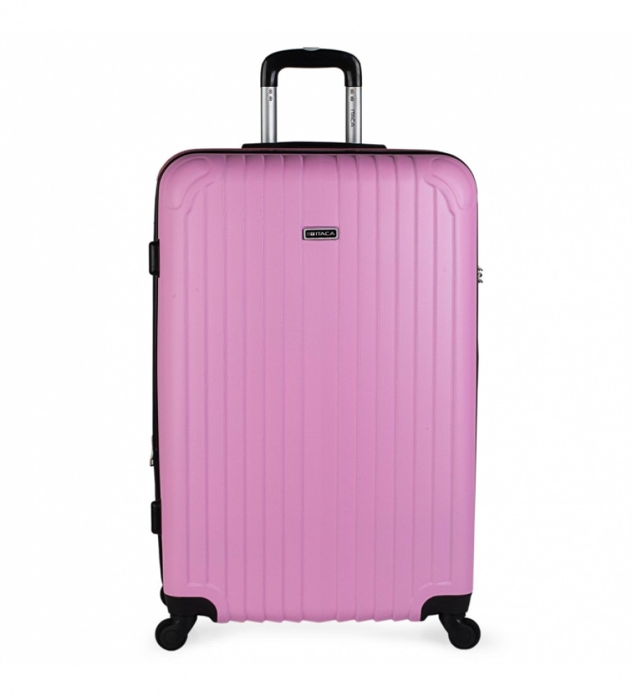 Mala de viagem rígida grande XL ITACA com 4 rodas T71570 Antracite - 76 x 49 x 30 cm -