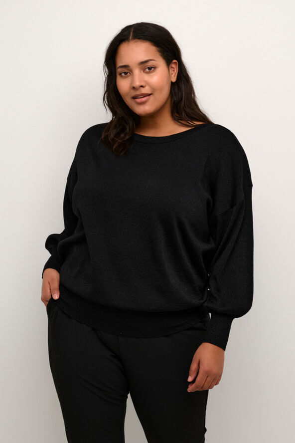 Kaffe Curve KCregitta Knit Pullover Black deep