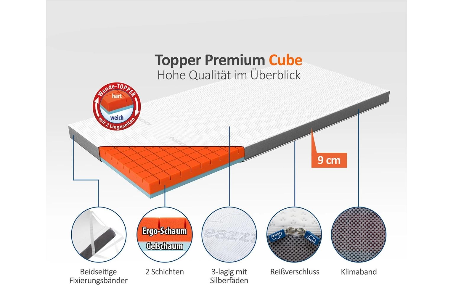 Topper »eazzzy Premium Cube«