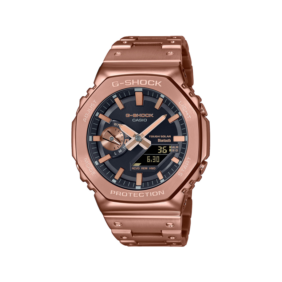 Montre CASIO G-SHOCK homme bracelet acier inoxydable bronze