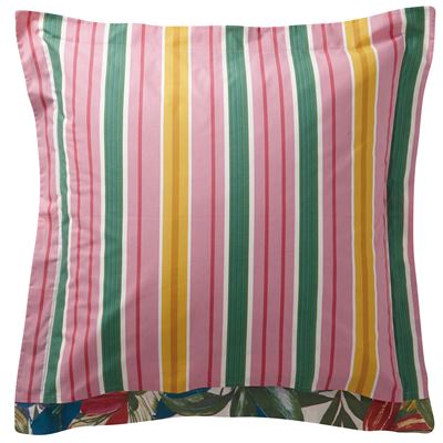 Linge de lit motif fleurs et fruits exotiques - BECQUET CRÉATION