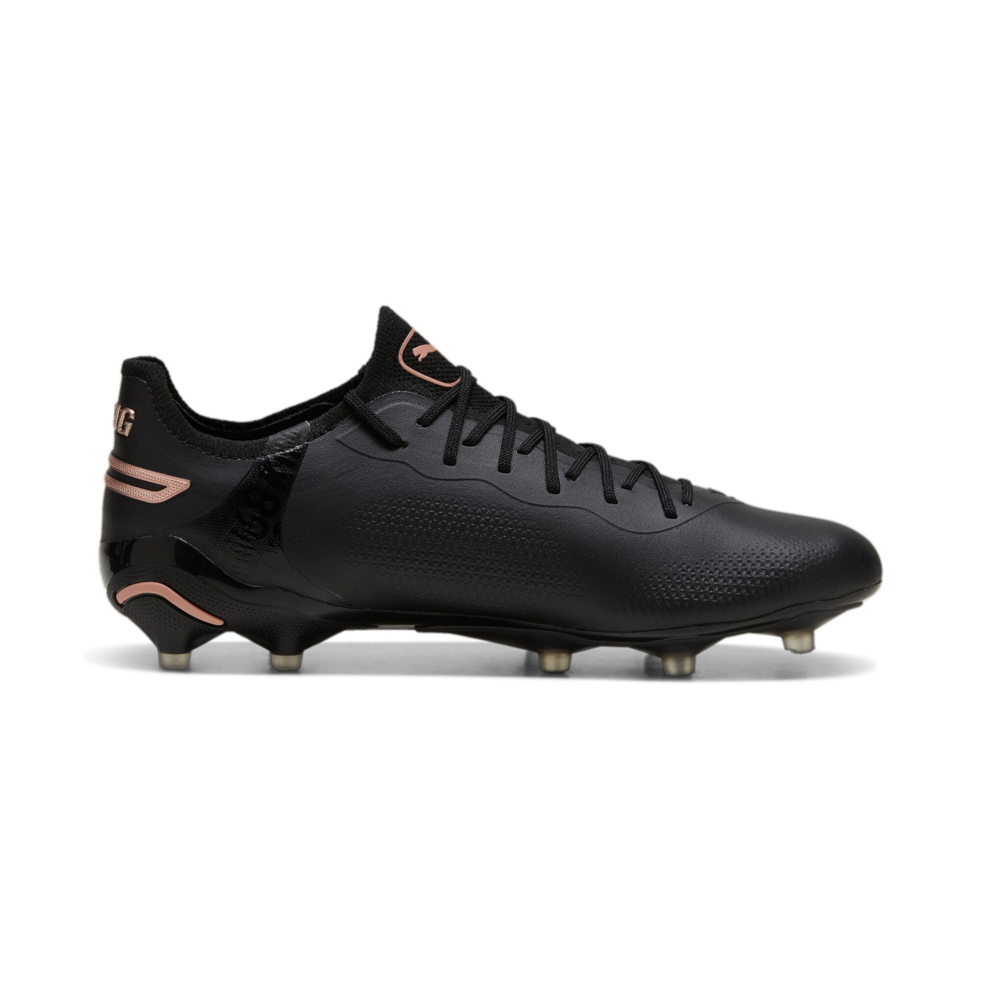PUMA King Ultimate Gras / Kunstgras Voetbalschoenen (MG) Zwart Brons Donkergrijs
