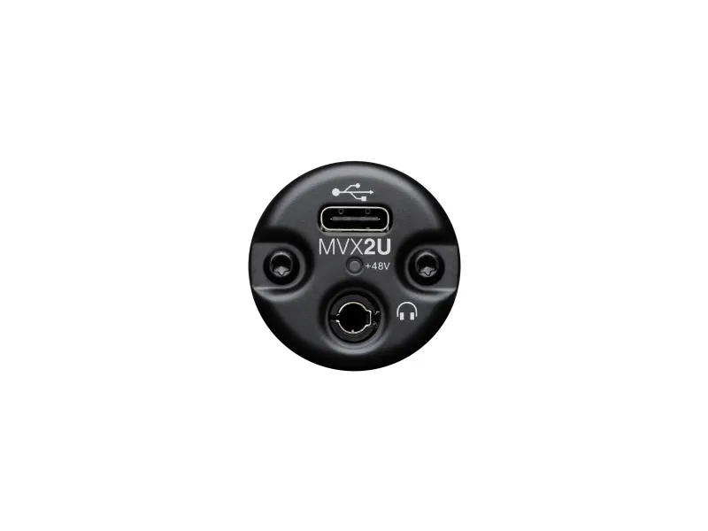 Shure Motiv MVX2U - Digital lydadapter - XLR hun til USB 2.0 Type C, 3,5 mm audiostik hun