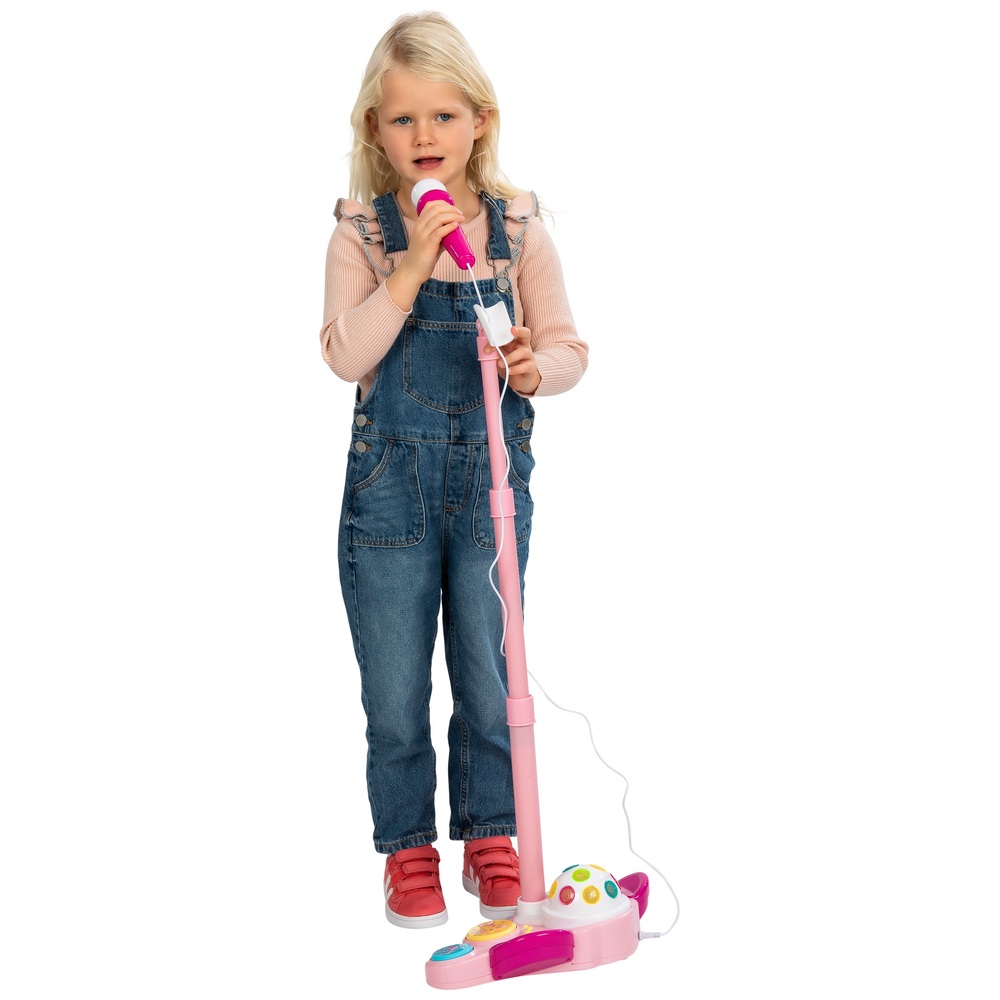 JNR Rockstar Mikrofon und Ständer Pink