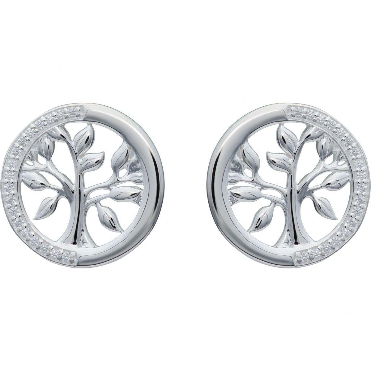 Unique And Co Ladies Unique And Co Sterling Stud Earrings with CZ