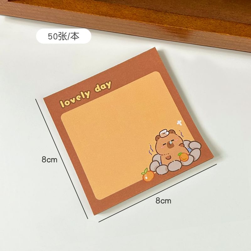 Radrabbit - Capybara Memo Pad (Diverse ontwerpen)