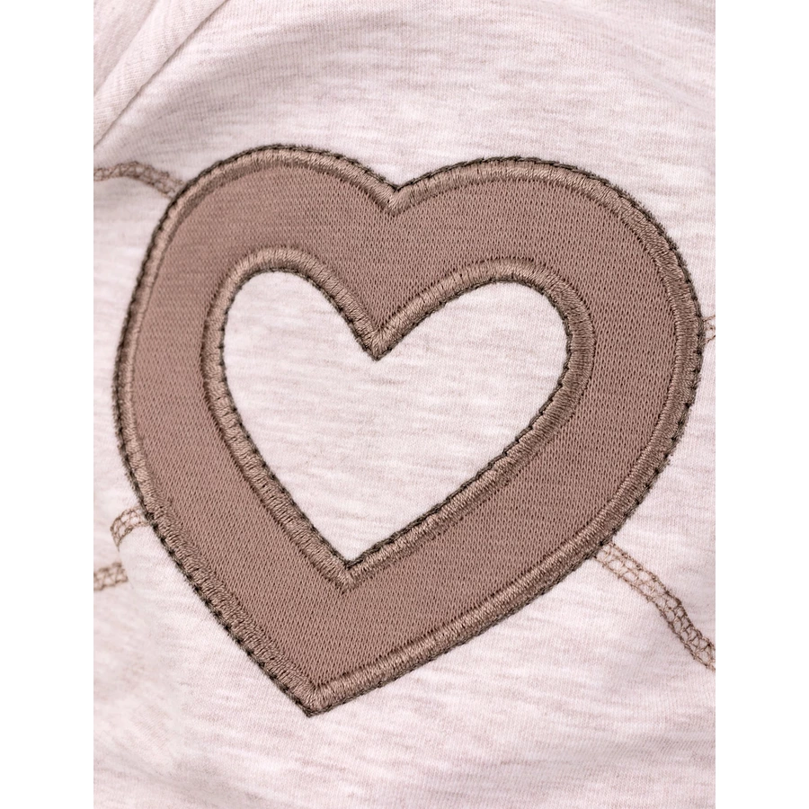 Baby Sweets Schlafanzug Patchwork Herzen beige