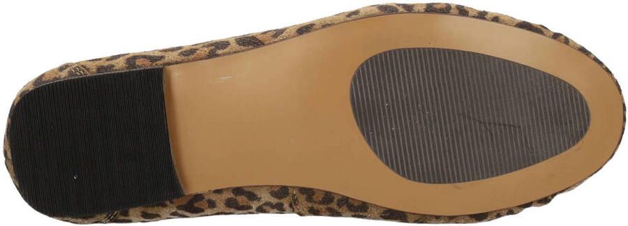 PS Poelman Sammy loafers met panterprint beige zwart