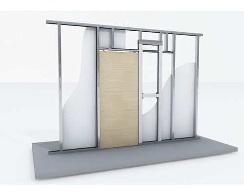 Knauf Pocket Kit Standaard schuifdeursysteem voor houten deurvleugels (CW 75 en CW 100)