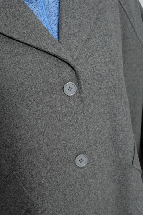 Cape, Straight Fit, meliertes Muster, 3/4-Ärmel