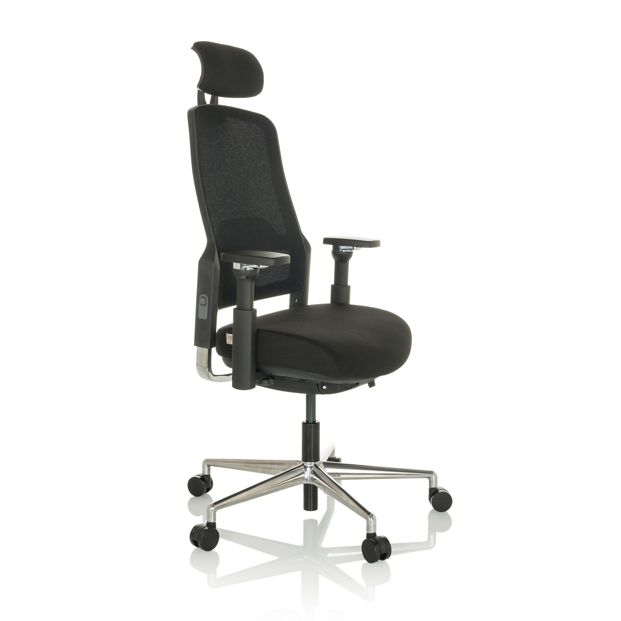 Profi Bürostuhl TERARO AX Stoff/Netzstoff mit Armlehnen (höhenverstellbar) hjh OFFICE