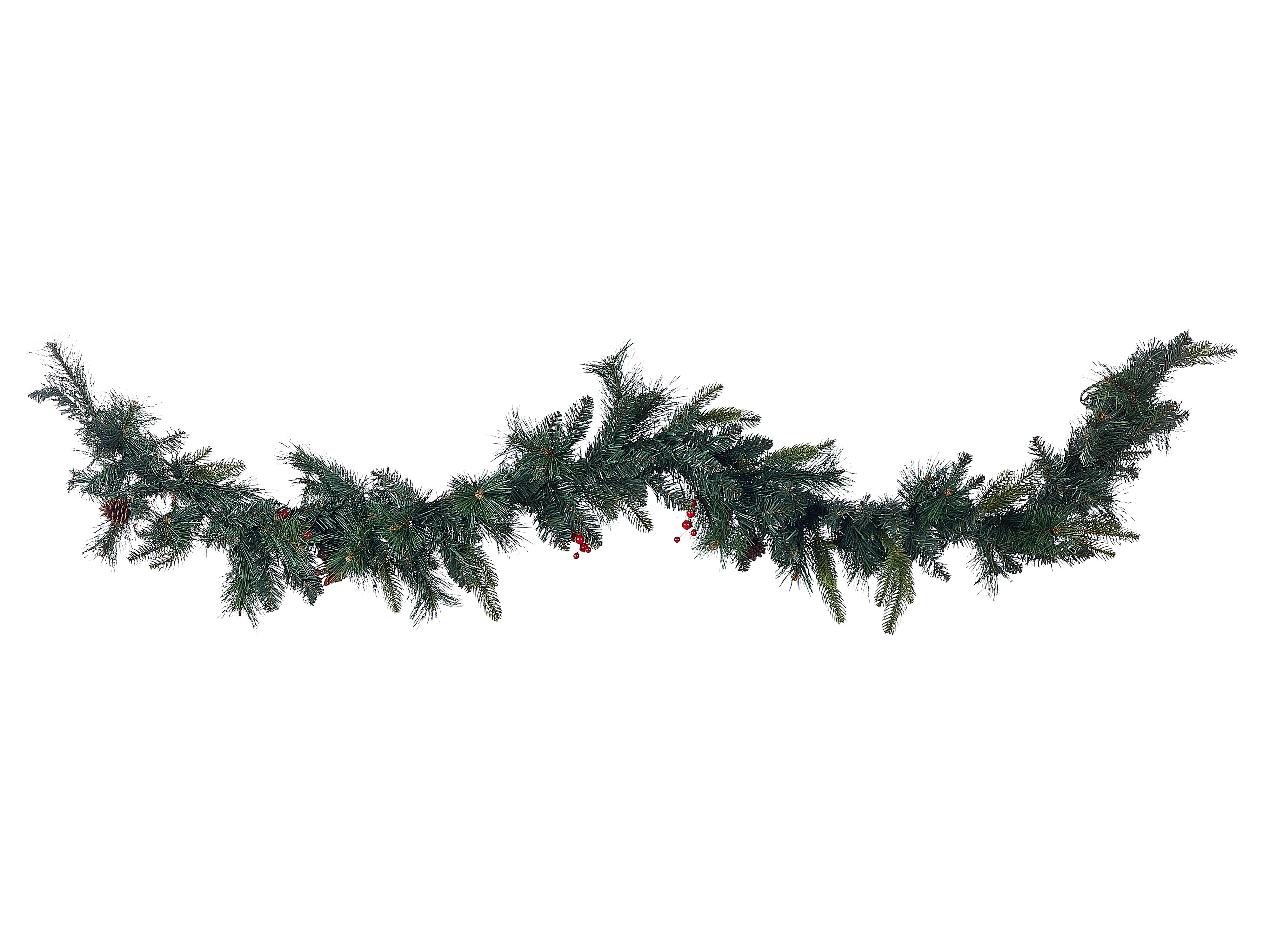 Kerstguirlande LED WHITEHORN 180 cm Donkergroen