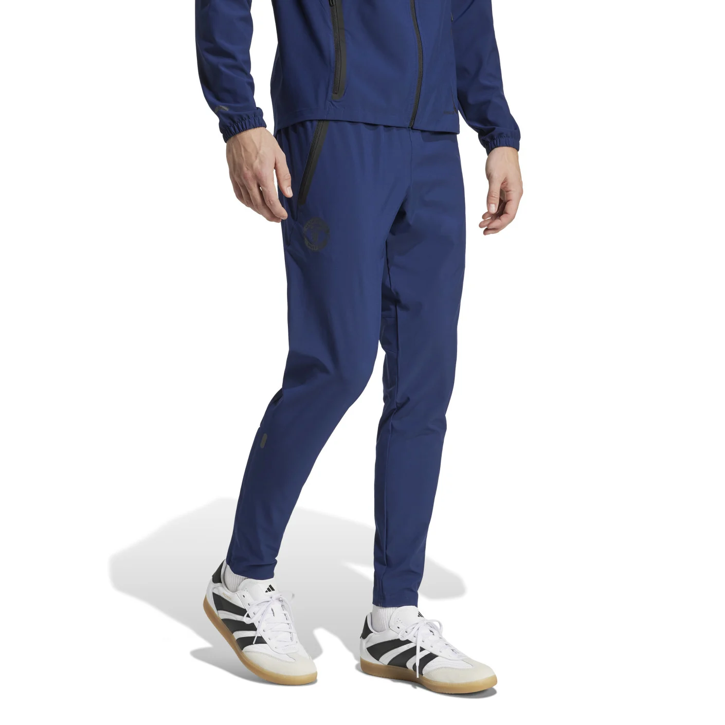 adidas Manchester United Vis Tech Trainingspak Full-Zip 2024-2025 Blauw