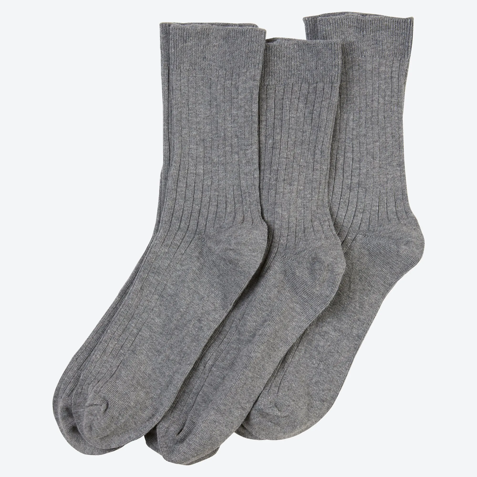 Unisex-Komfort-Socken mit Ripp-Struktur, 3er-Pack