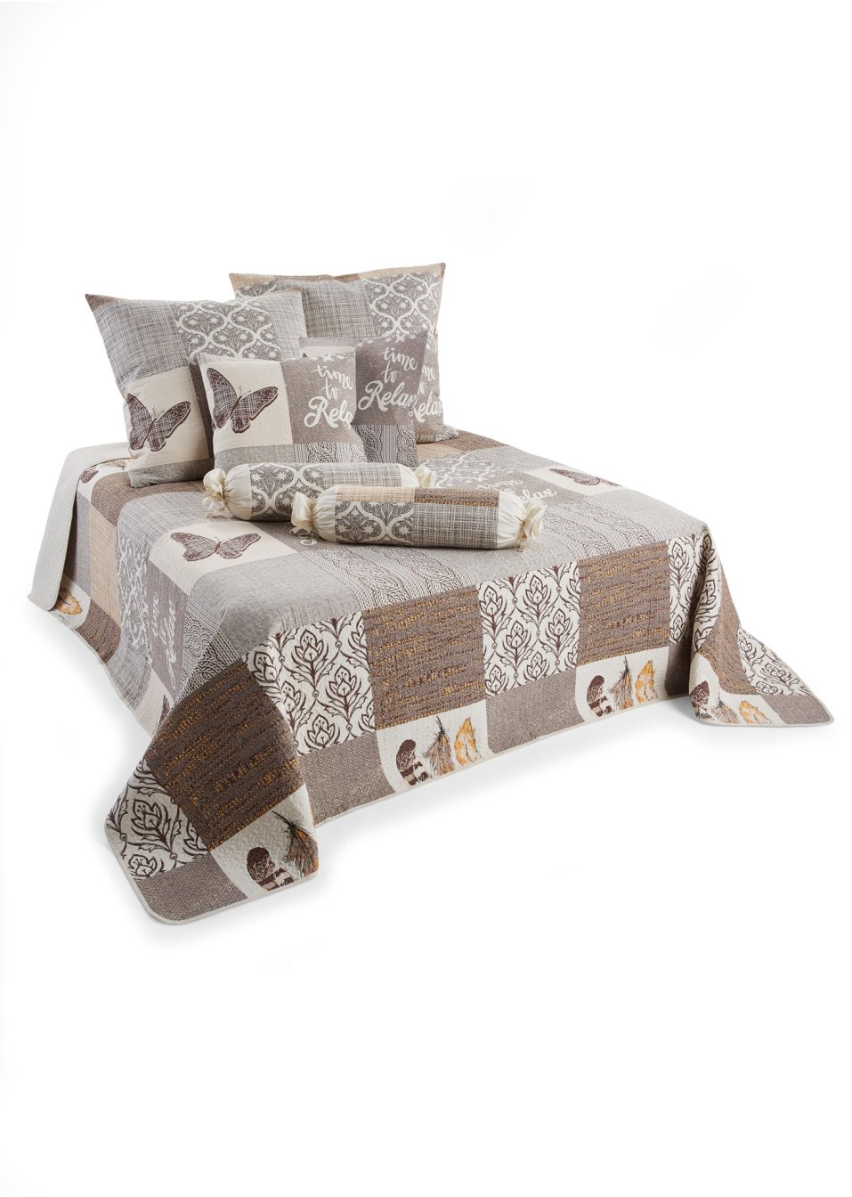 Couvre-lit imprimé patchwork