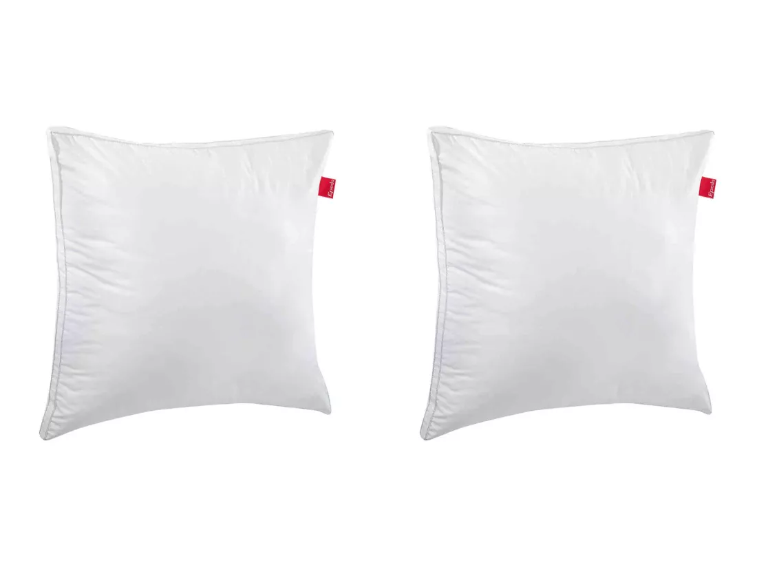 Lot de 2 oreillers Epeda Aloe Vera confort moelleux anti-acariens 65x65