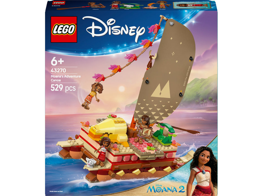CANOA DA VAIANA LEGO DISNEY PRINCESAS