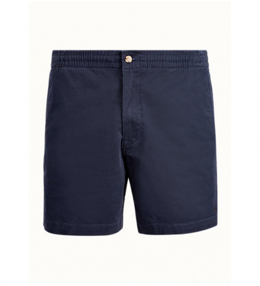 Calções polo Ralph Lauren em sarja azul-marinho