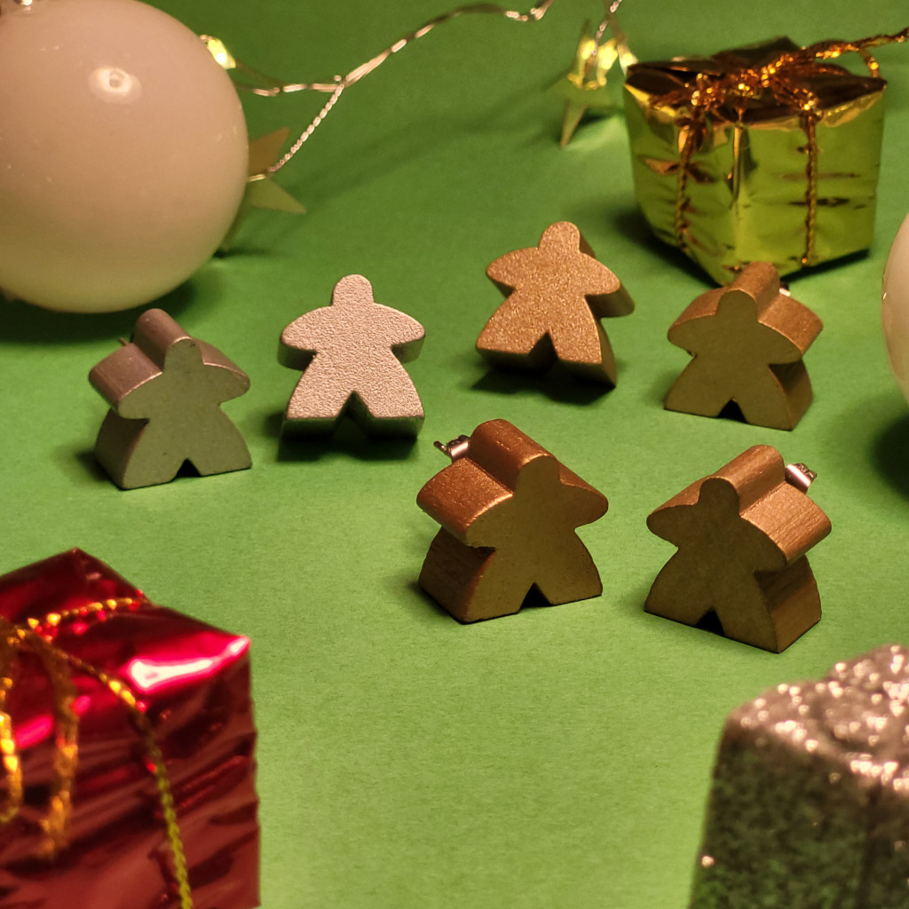 Meeples en fête ! Boucles d’oreilles puce - Or