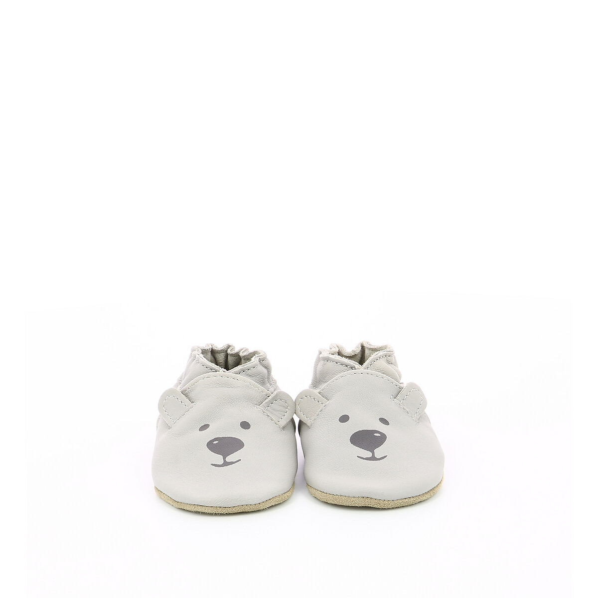 ROBEEZ<br>Pantufas Sweety Bear em couro curtido vegetal
