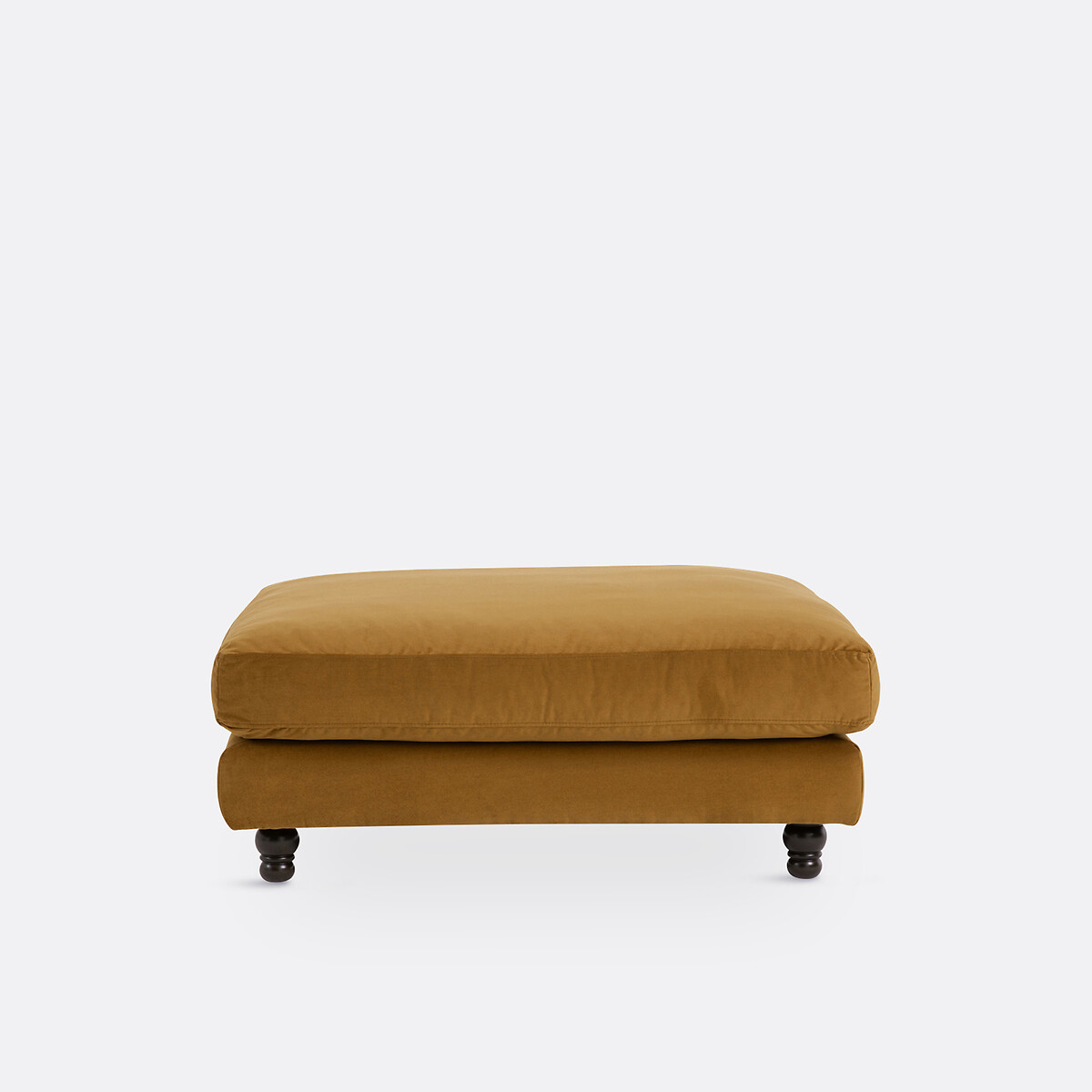 LA REDOUTE INTERIEURS<br>Puff de veludo, Meio-dia
