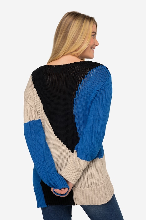 Pullover, Colorblocking