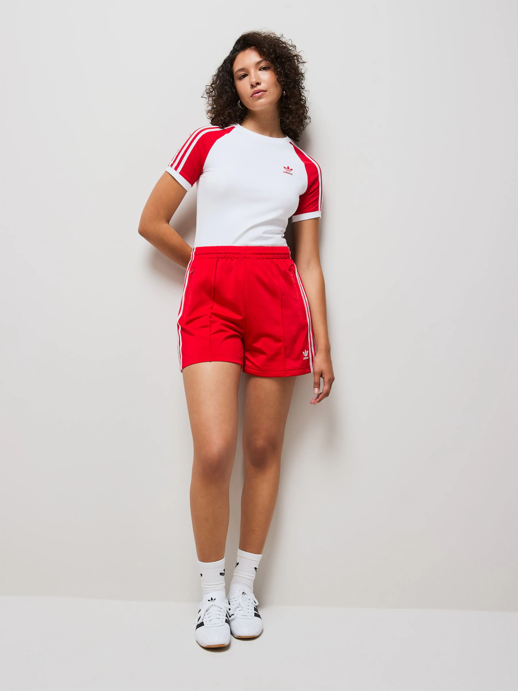 Rood - Adidas Original Firebird shorts