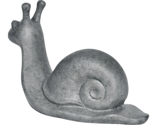Tuinfiguur slak Lafiora 37 x 16 x 24,5 cm donkergrijs