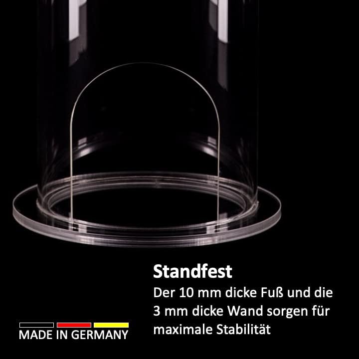 Fischsäule 100 cm x 20 cm Durchmesser | Fischturm hergestellt aus Plexiglas| Fischfahrstuhl für Fische | 3 mm Wandstärke aus transparentem Acrylglas für Goldfische für Ihren Teich