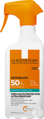 La Roche-Posay Anthelios IP50+ Spray Familial Très Haute Protection Ultra Résistant 300ml