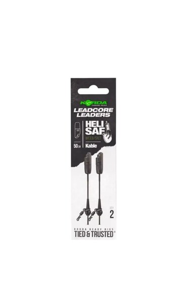 Bas de Ligne Korda Kable Leadcore Leader Heli Safe (2 pièces) (50cm)