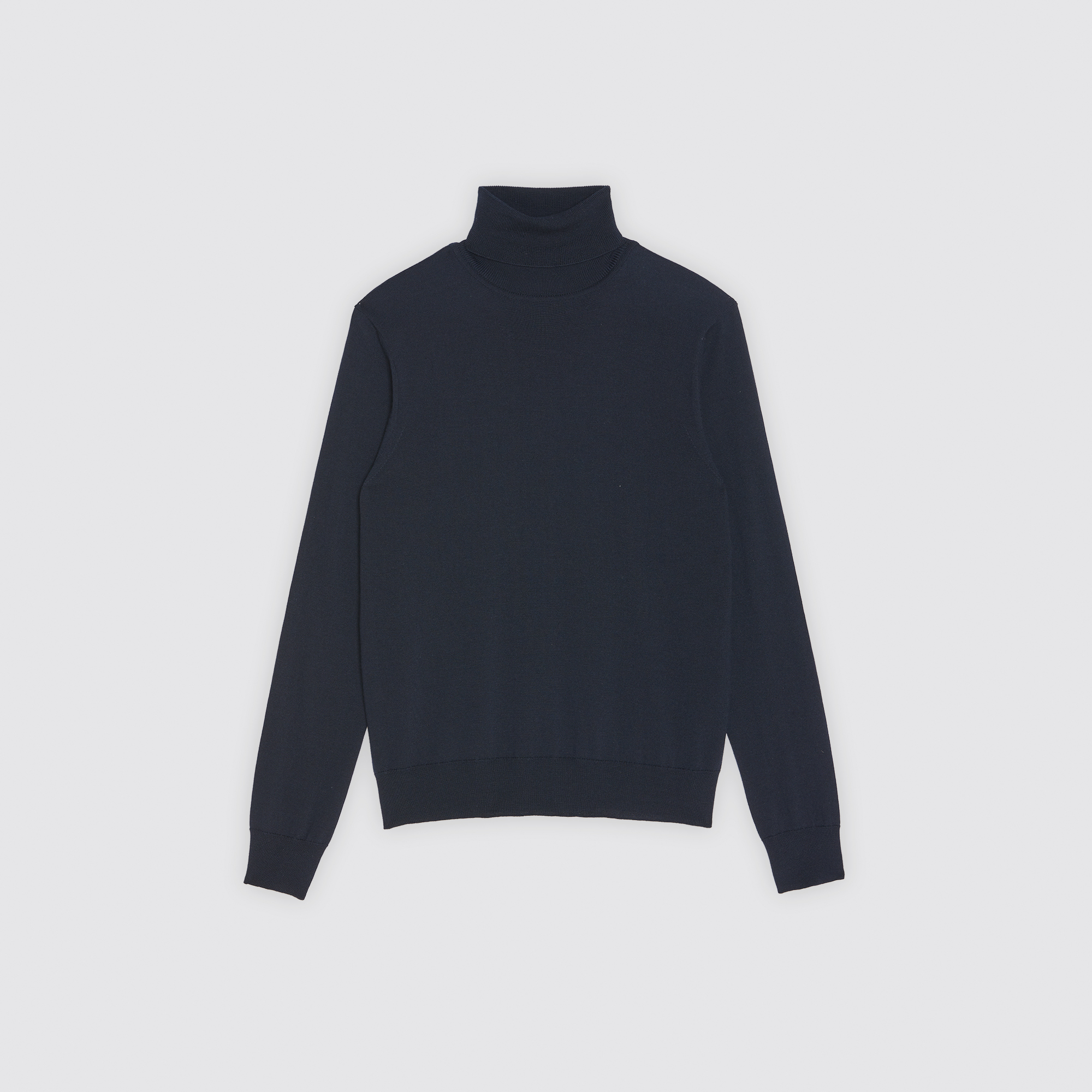 Pull á col roule en laine Homme