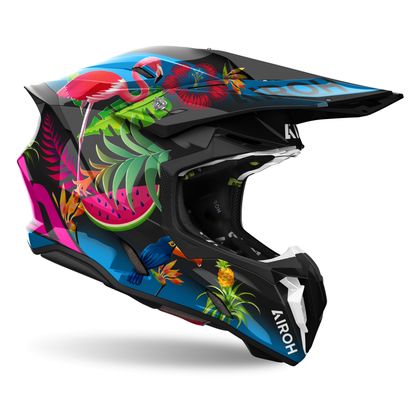 Casque cross Airoh TWIST 3 - AMAZONIA 2024 - Multicolore