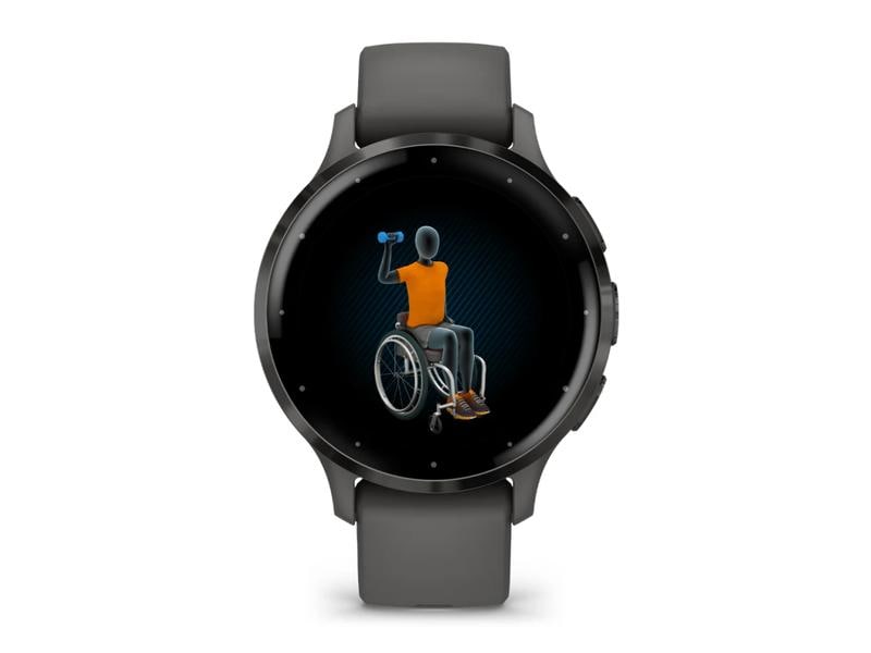 GARMIN Sportuhr Venu 3S Kieselgrau / Schiefergrau Smartwatch