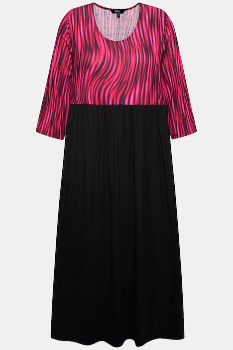 Jerseykleid, A-Linie, Alloverprint
