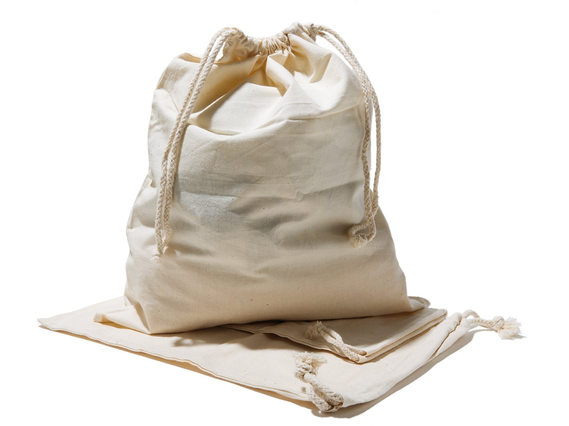 Baumwollsack mit Kordelzug